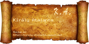 Király Atalanta névjegykártya